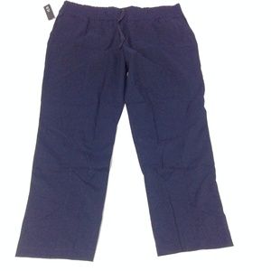 New Ico Women's Pull On Pants Navy Size XXL